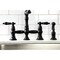 Kingston Brass KS3270PKLBS Duchess Bridge Kitchen Faucet W/ Brass Sprayer, Matte Black KS3270PKLBS - alternate 3